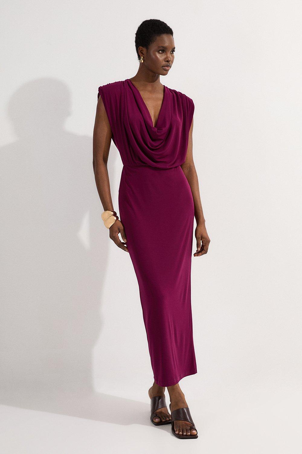 Floral Applique Woven Strappy Woven Maxi Dress | Karen Millen