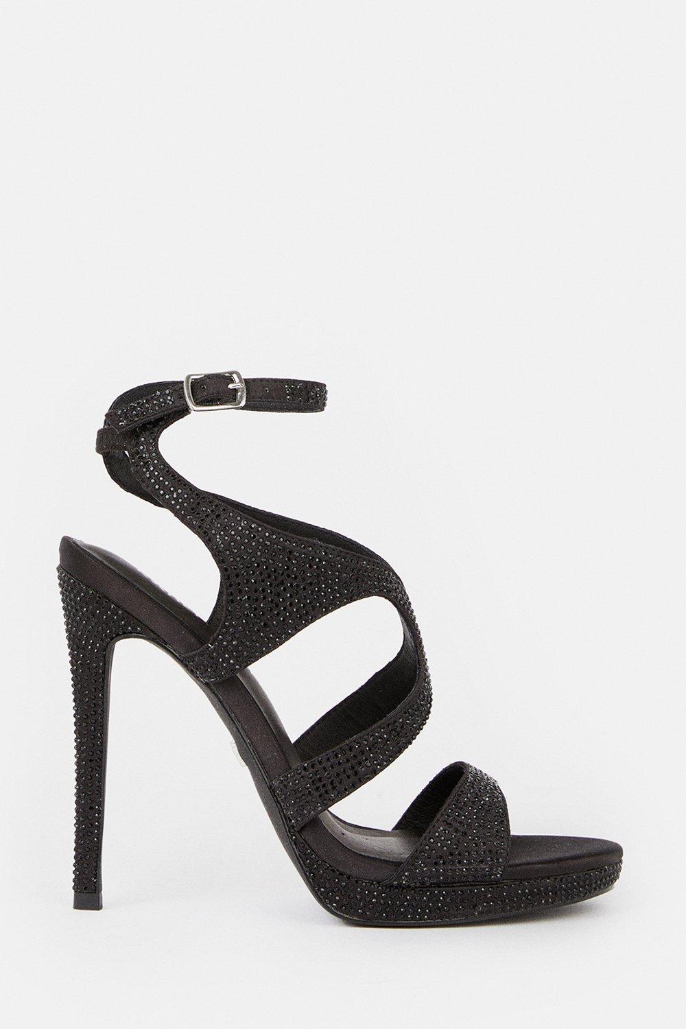 Karen millen sale suede platform pumps