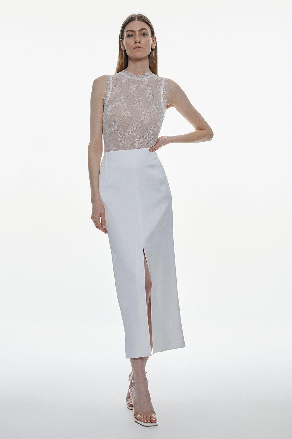 Taffeta Maxi Skirt | Karen Millen