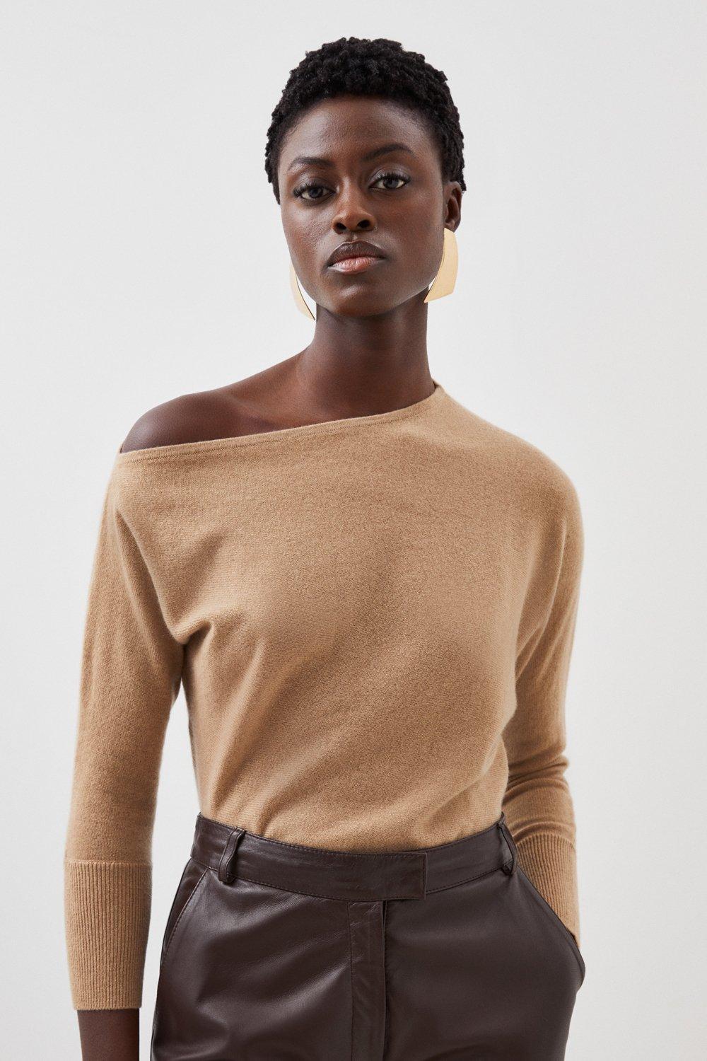 Cashmere sale bardot jumper