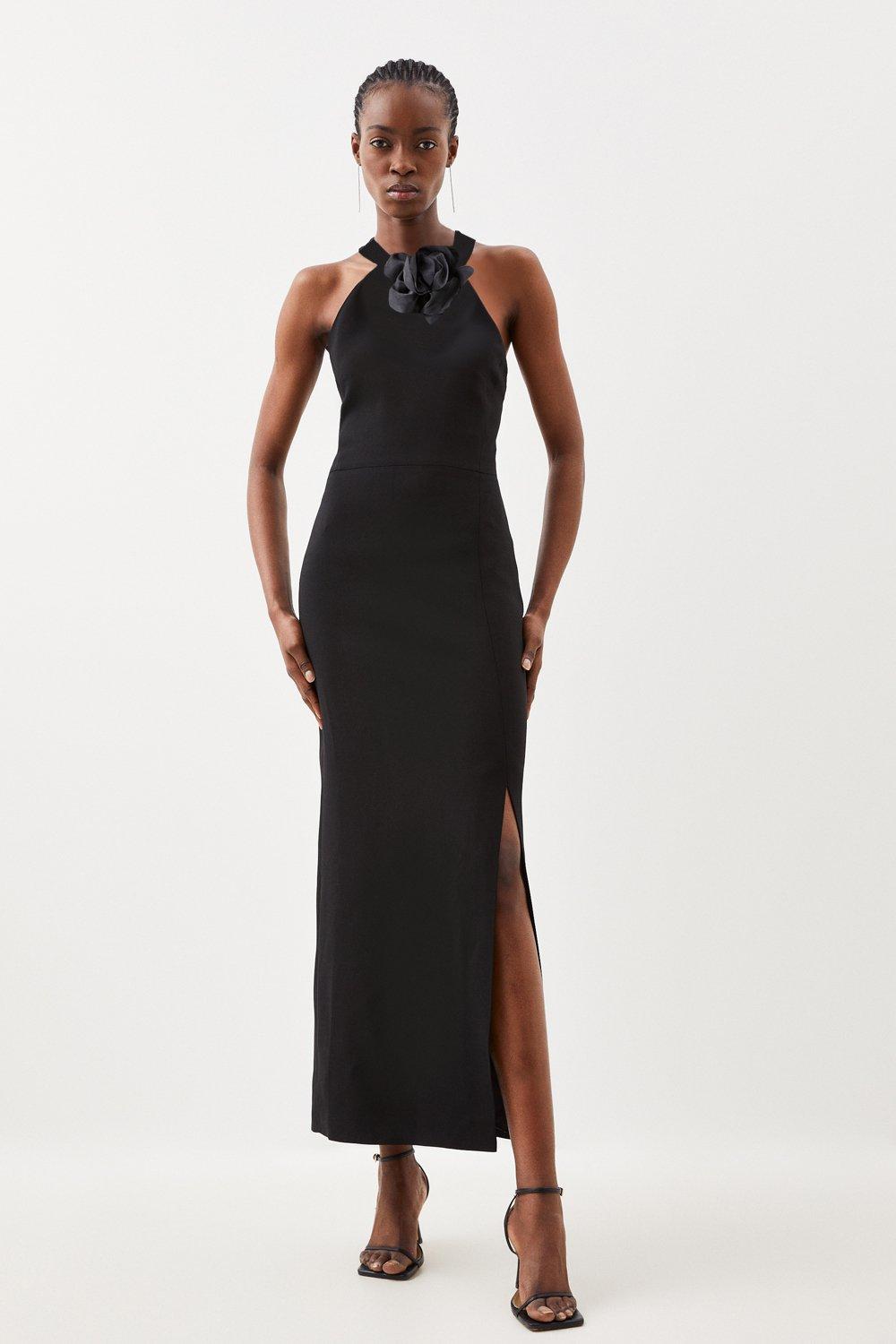 One Shoulder Metallic Woven Top | Karen Millen