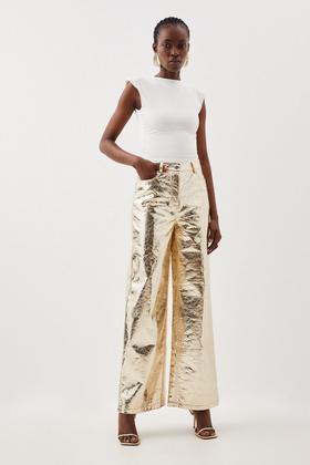 Hotfix Wide Leg Pants