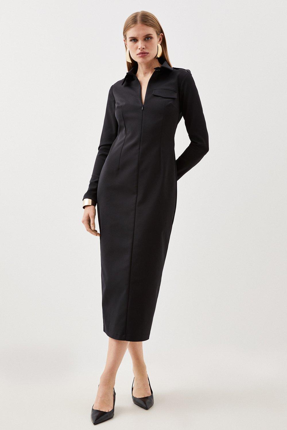 Karen millen tiered outlet hem dress