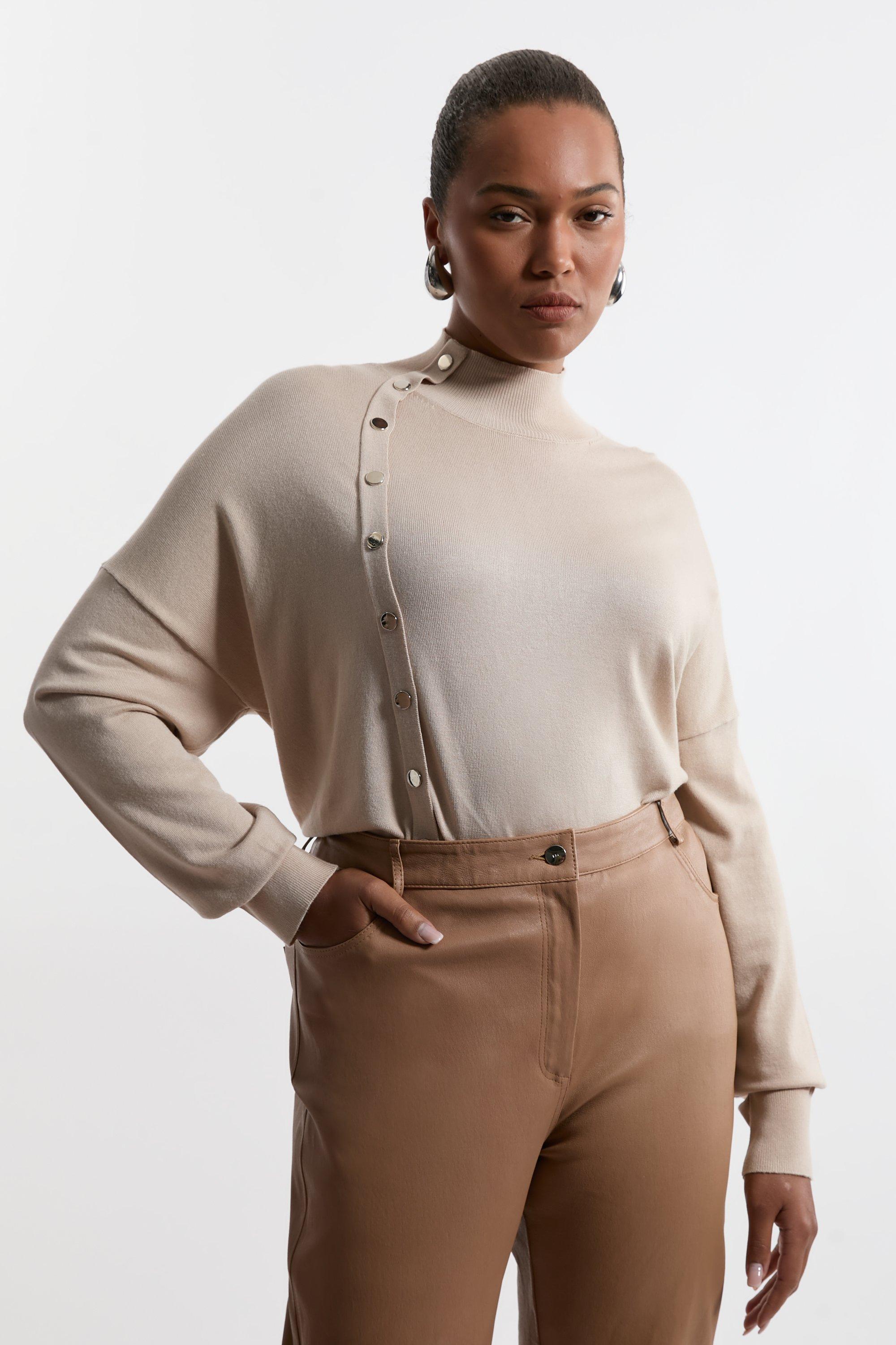 FLEN フレン u-neck rib knit リブ ニット カットソー レディース