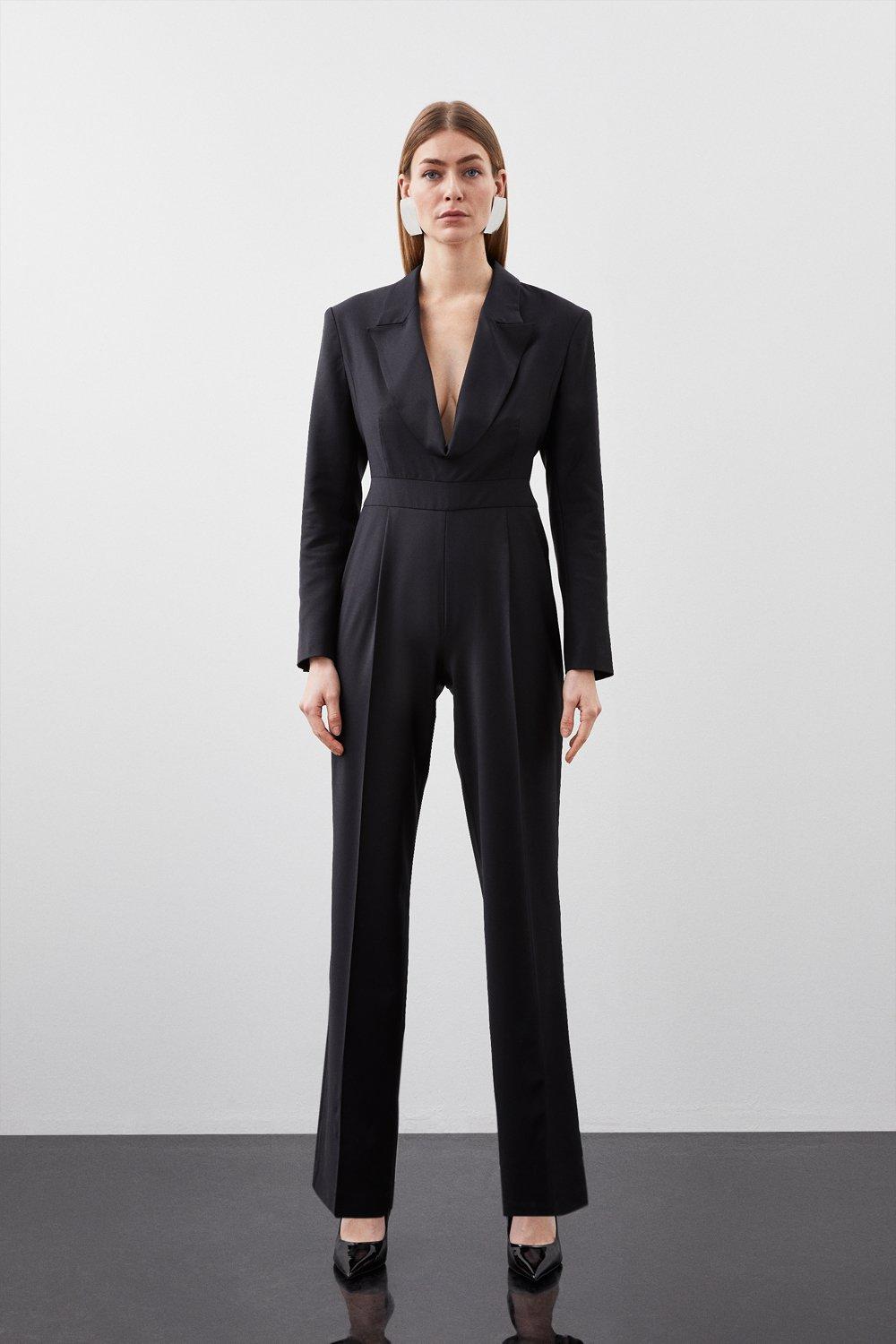 Karen millen denim sales jumpsuit