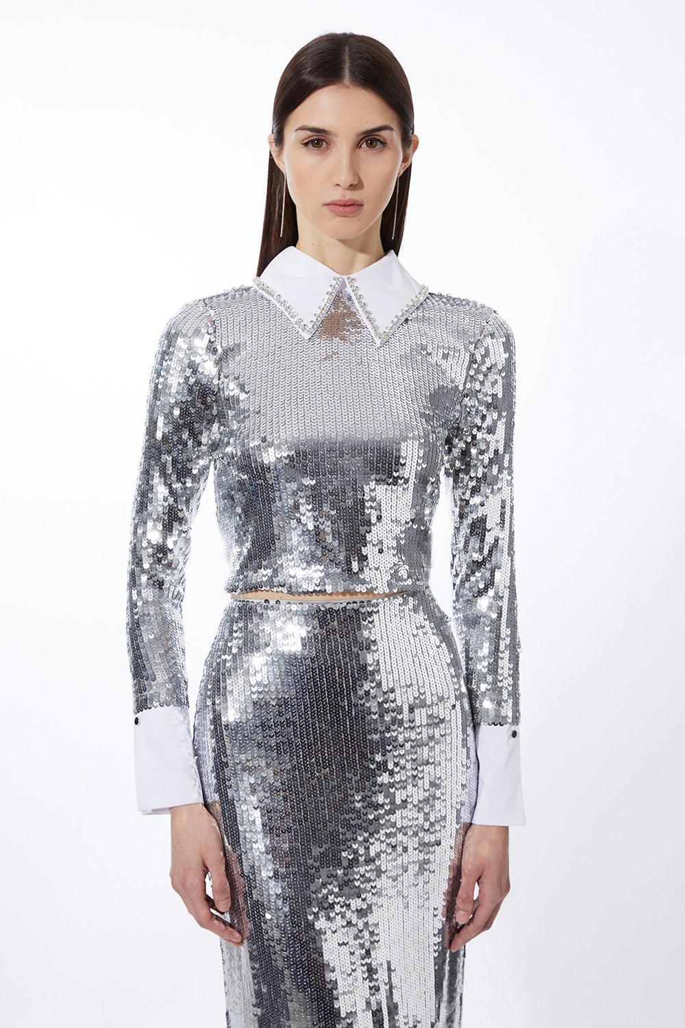Jacquard Corset Top | Karen Millen