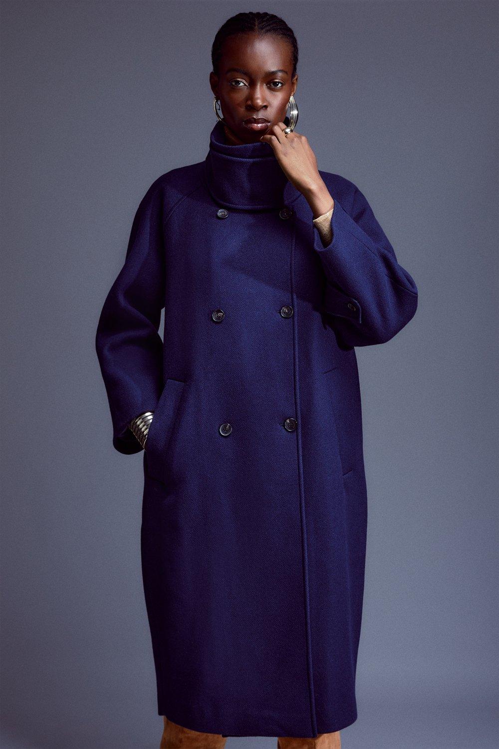 Karen millen shop aubergine coat