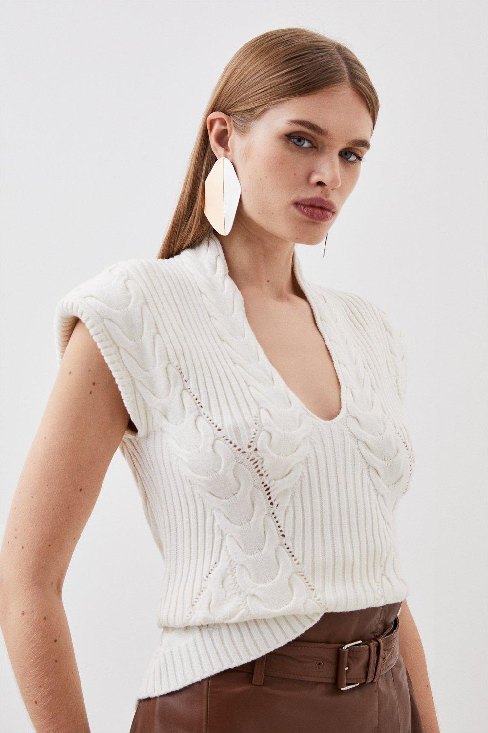 Karen millen hot sale white jumper