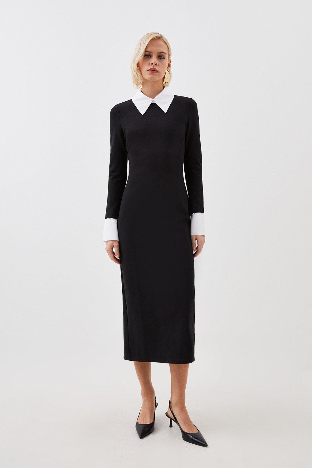KAREN MILLEN 日本未入荷 アシンメトリー ワイド ジャンプスーツ Archive Collection - Bow Detail One Shoulder Crepe Woven