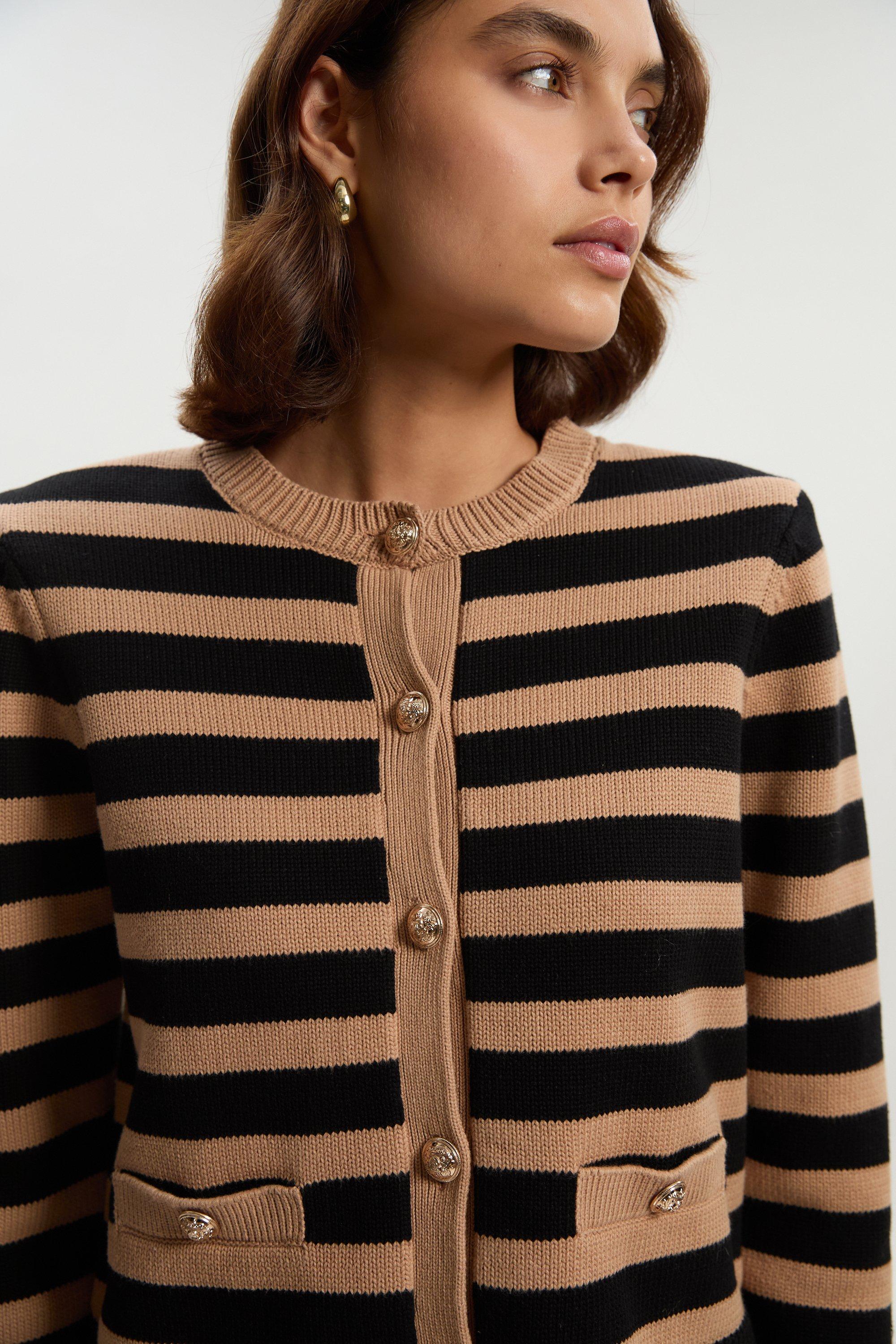 KAREN MILLEN フェイクシアリングコントラストトリム コート Karen Millen(カレンミレン) コート(レディース) - 海外通販のBUYMA