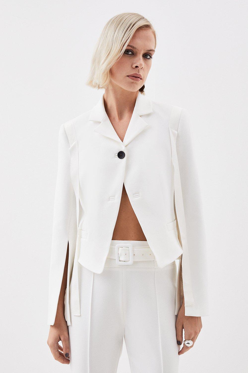 Karen millen white on sale jacket