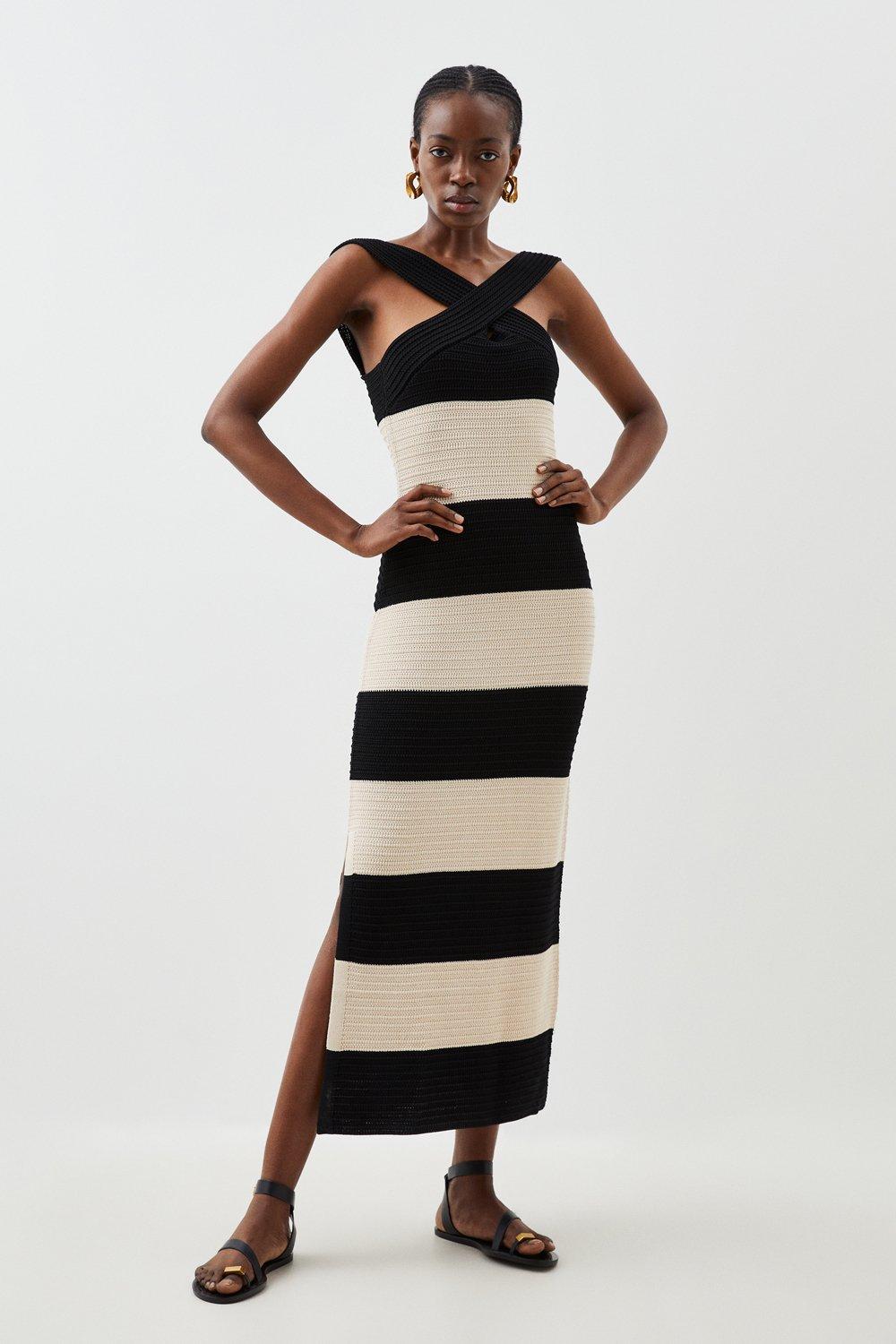 mame（マメ）の「Stripe Jacquard Dress（ワンピース）」 - WEAR