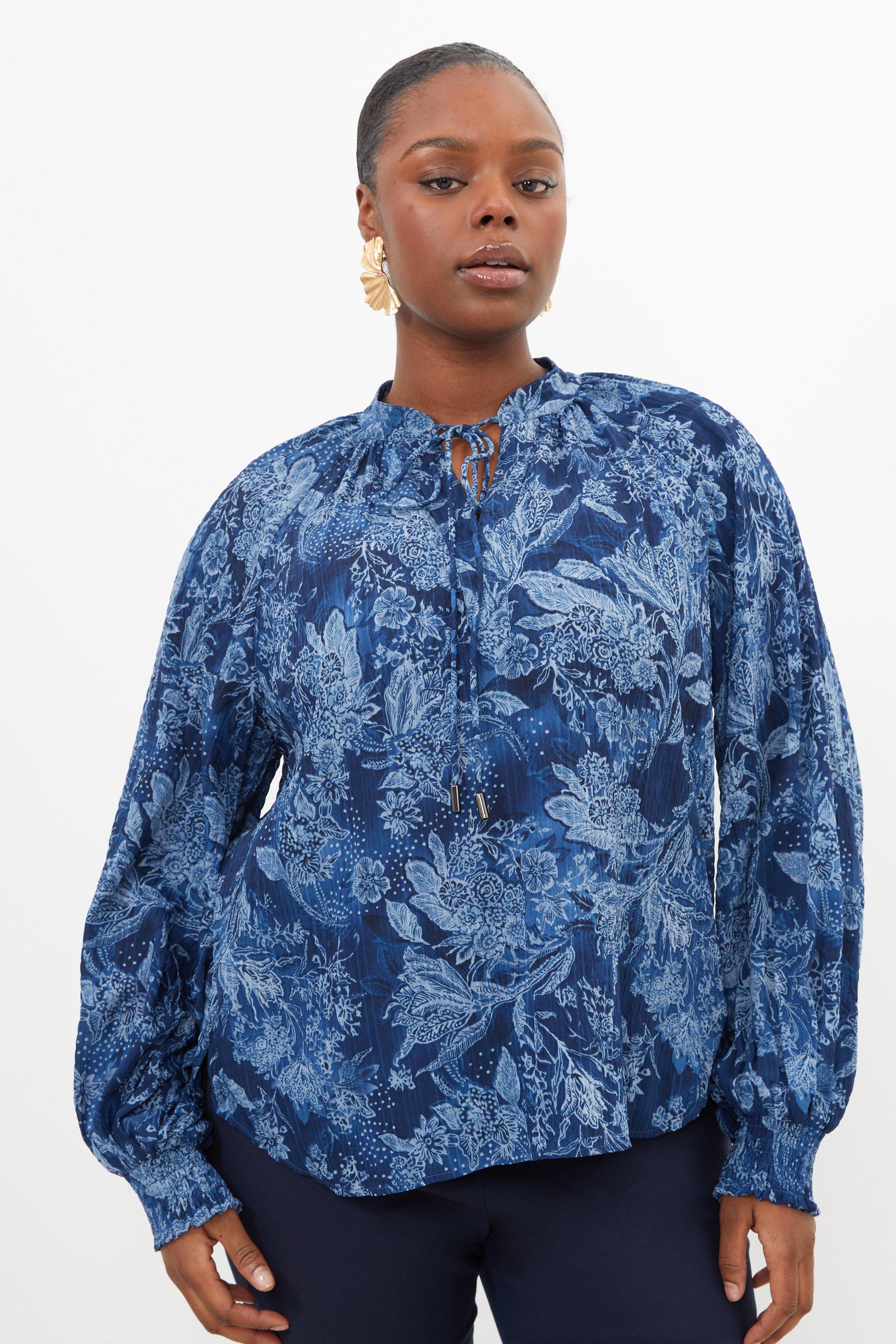 Plus size linen tops clearance sale