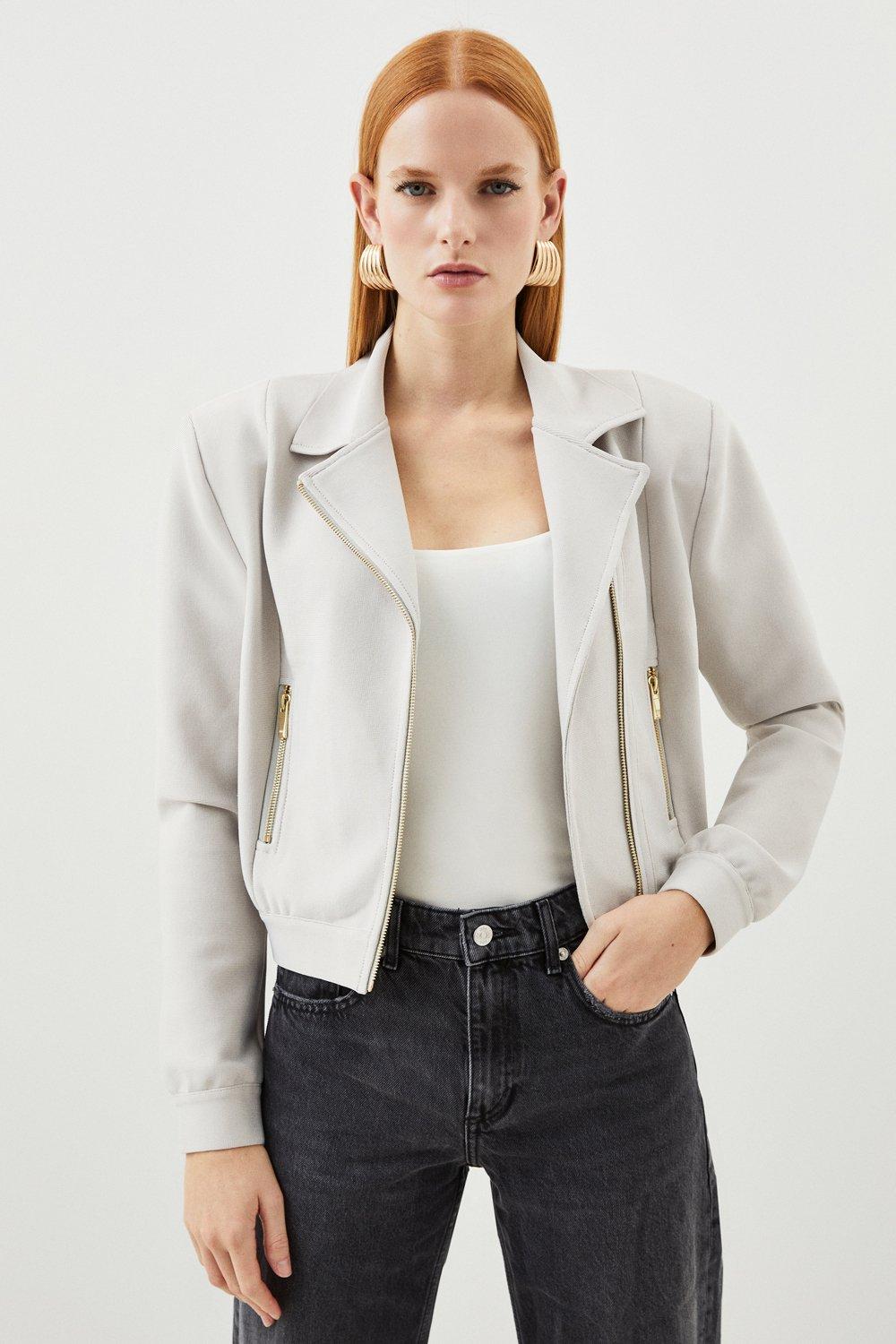 Karen millen white on sale jacket