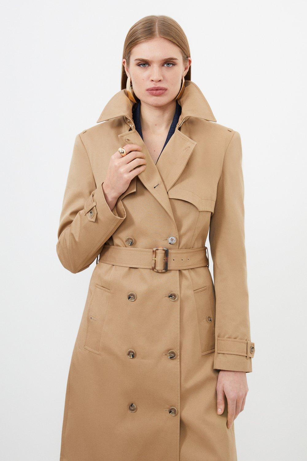 Lydia Millen Petite Tailored Belted Trench Coat | Karen Millen