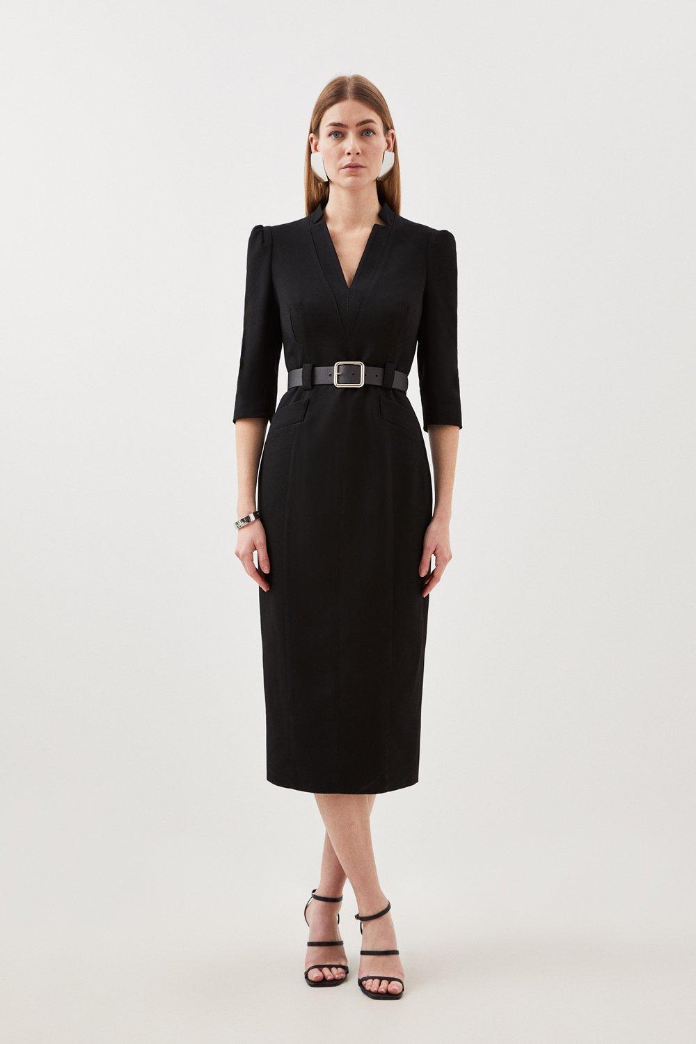 Karen millen clearance forever dress black