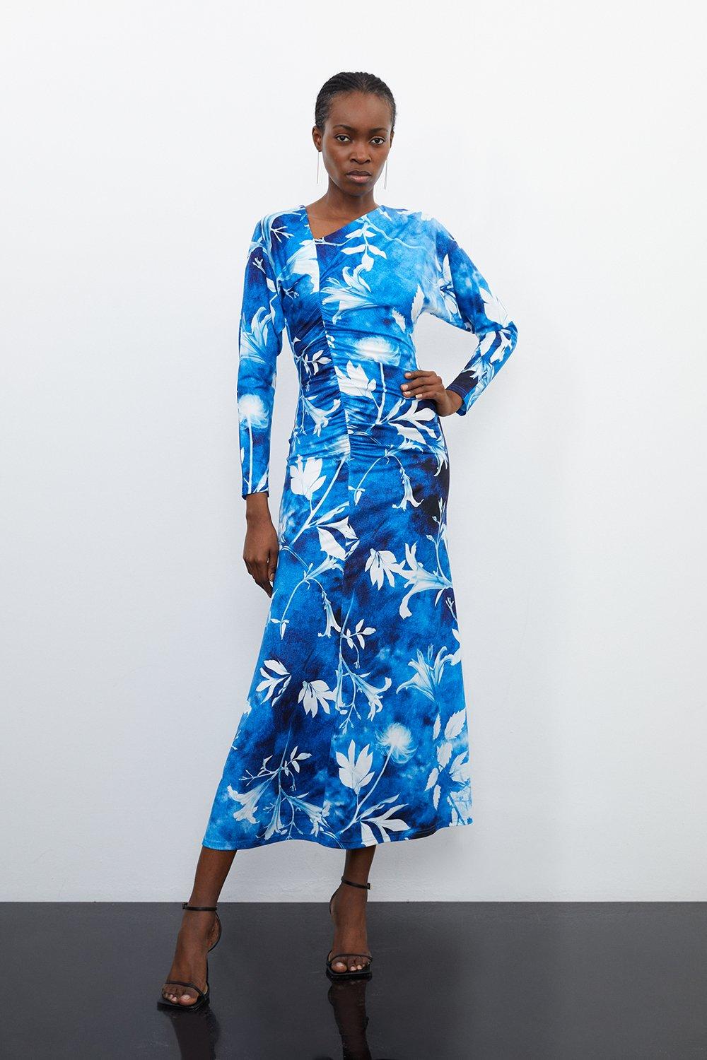 Karen millen outlet tropical print dress