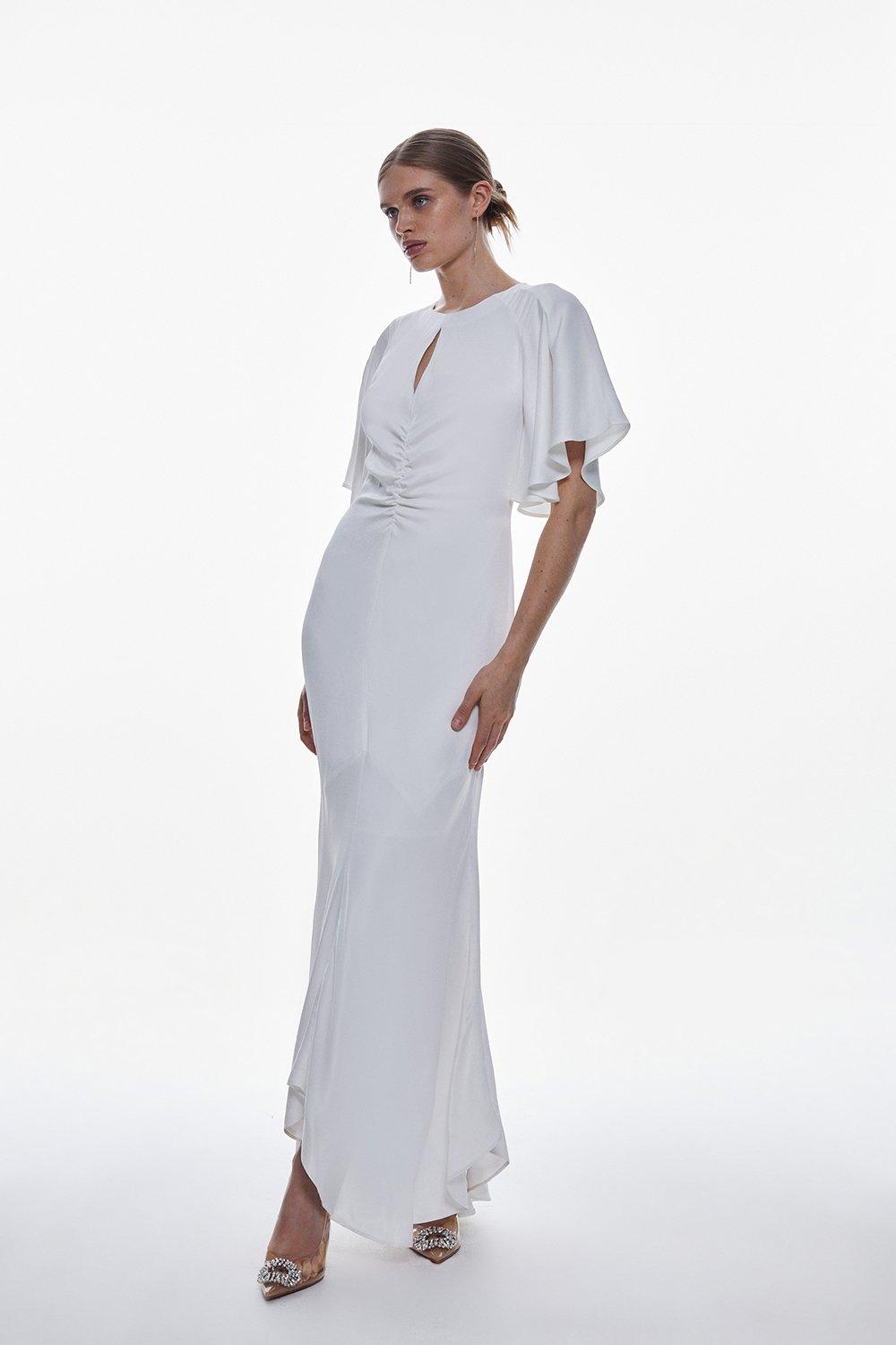 Crystal Embellished Long Sleeve Maxi Dress | Karen Millen