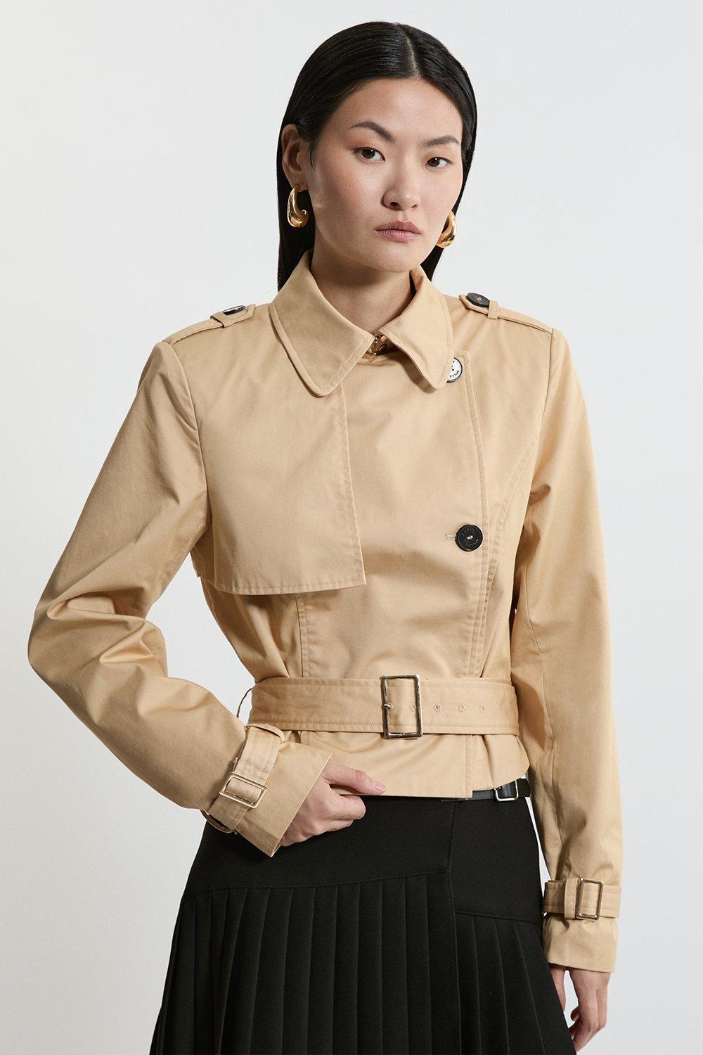 Leather Multiway Trench Coat | Karen Millen