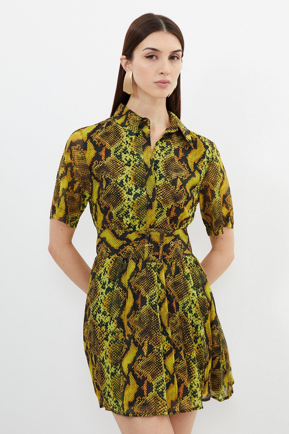 Karen millen retailer snakeskin dress