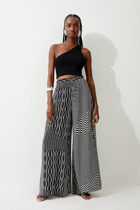 Soft Tailored Super Wide Leg Trousers