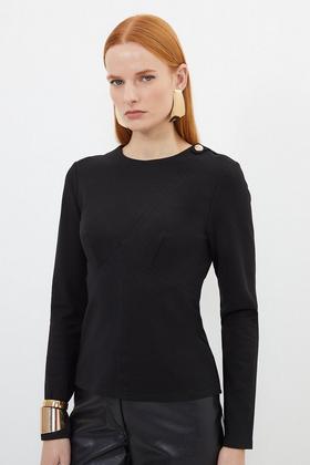 Forever 21 Women's Rosette Halter Bodysuit in Black, XL