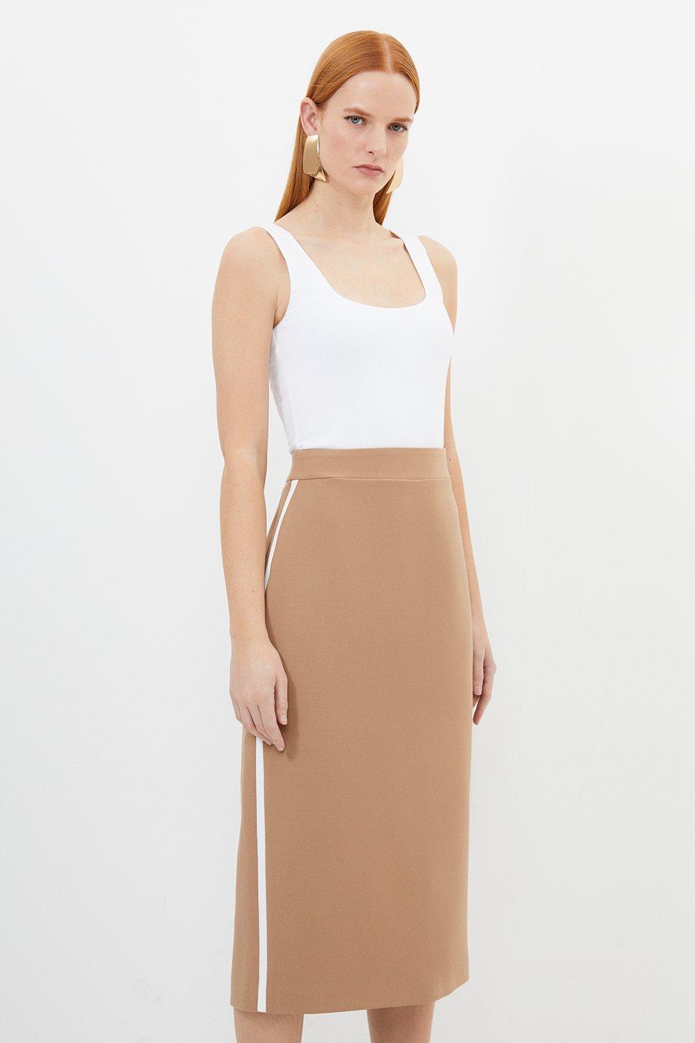 Mixed Eyelet Tiered Woven Maxi Skirt Karen Millen