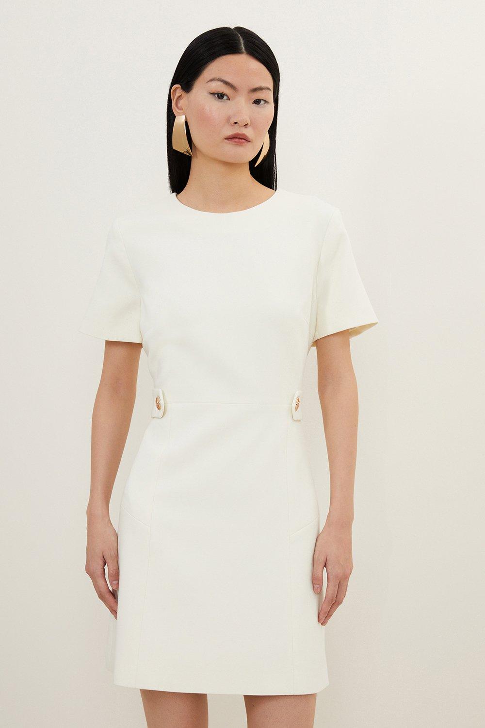 Figure Form Bandage Blazer Style Knit Mini Dress | Karen Millen