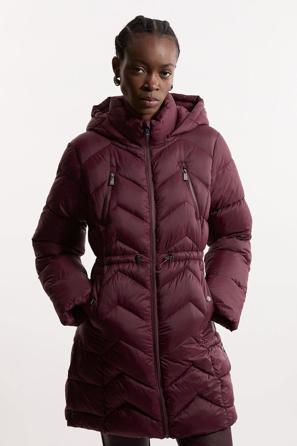 Real Down Packable Coat | Karen Millen