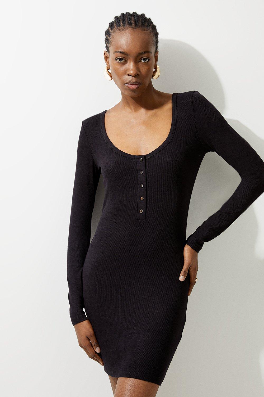 Petite Viscose Blend Sheer Detail Knit Flippy Mini Dress Petite Viscose Blend Sheer Detail Knit Flippy Mini Dress