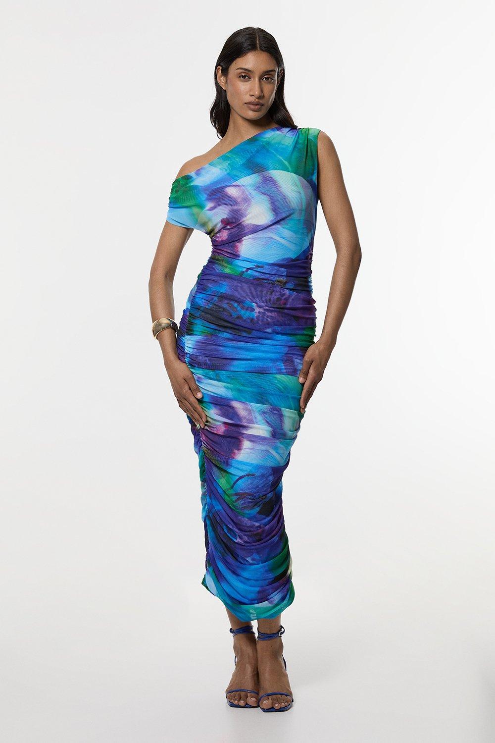 ワンピース Karen Millen Twill Prom Woven Midi Dress Twill Prom Woven Midi Dress | Karen Millen