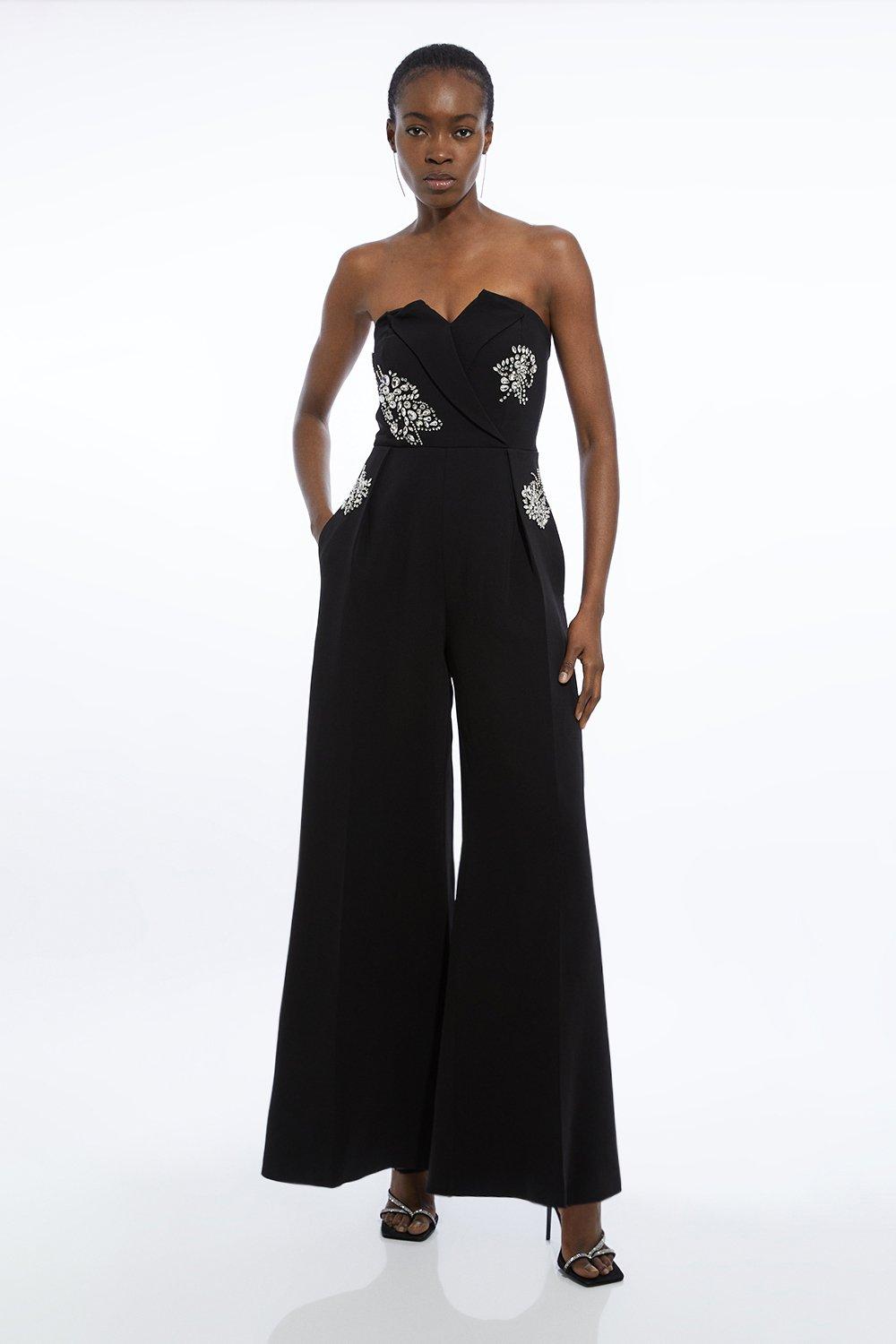 Forever Chain Belt Jumpsuit | Karen Millen