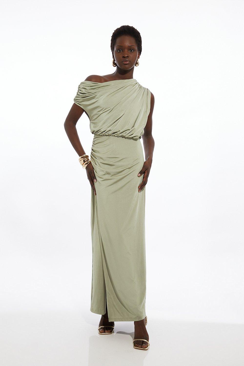 Grace Pussy-Bow Maxi Dress | Vegan Silkwear – niLuu