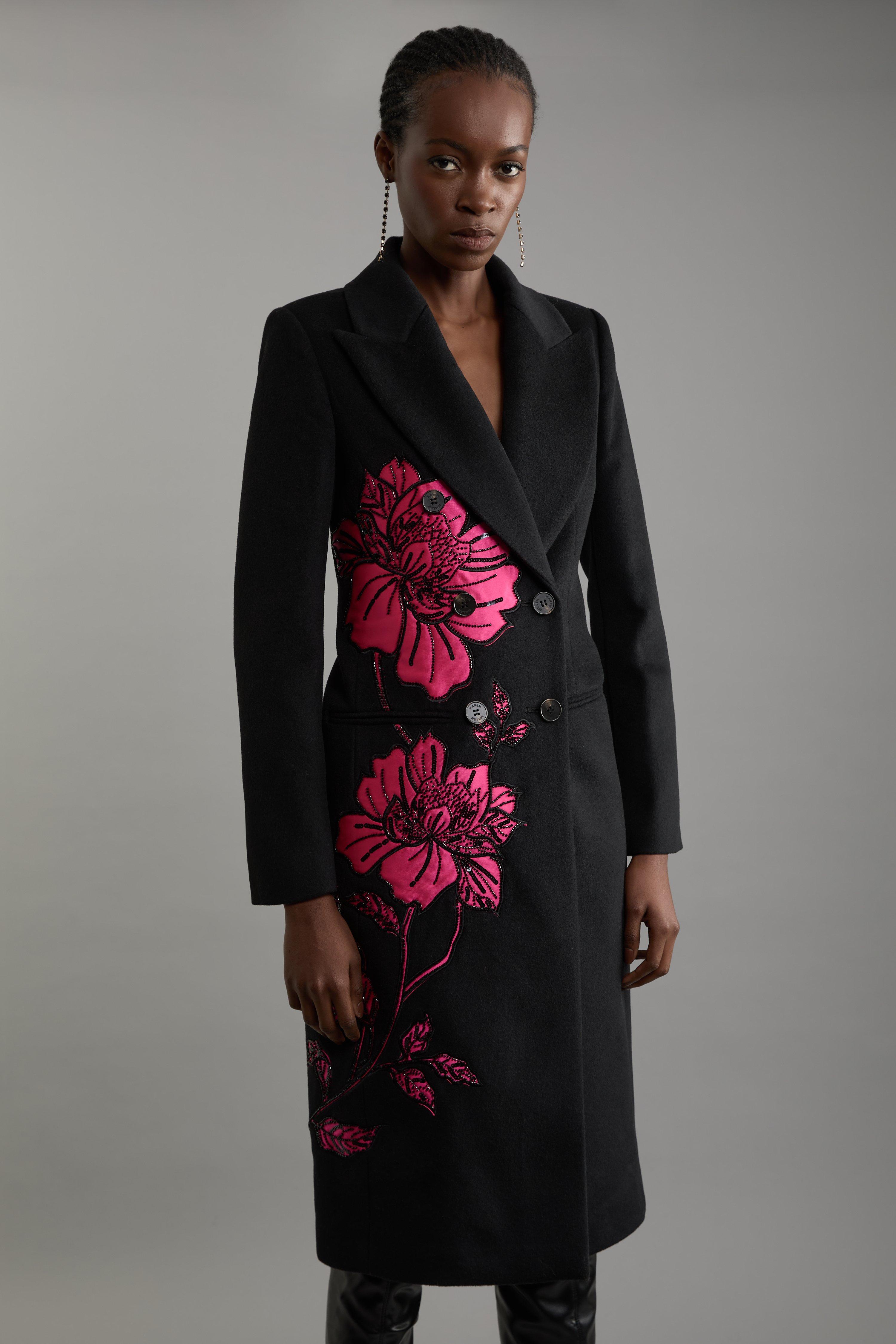 Satin Twill Tailored Full Skirted Belted Midaxi Dress