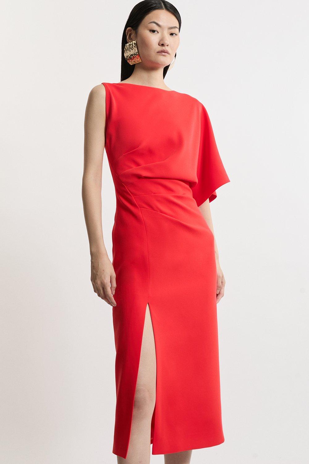 Viscose Strappy Ruffle Drama Maxi | Karen Millen