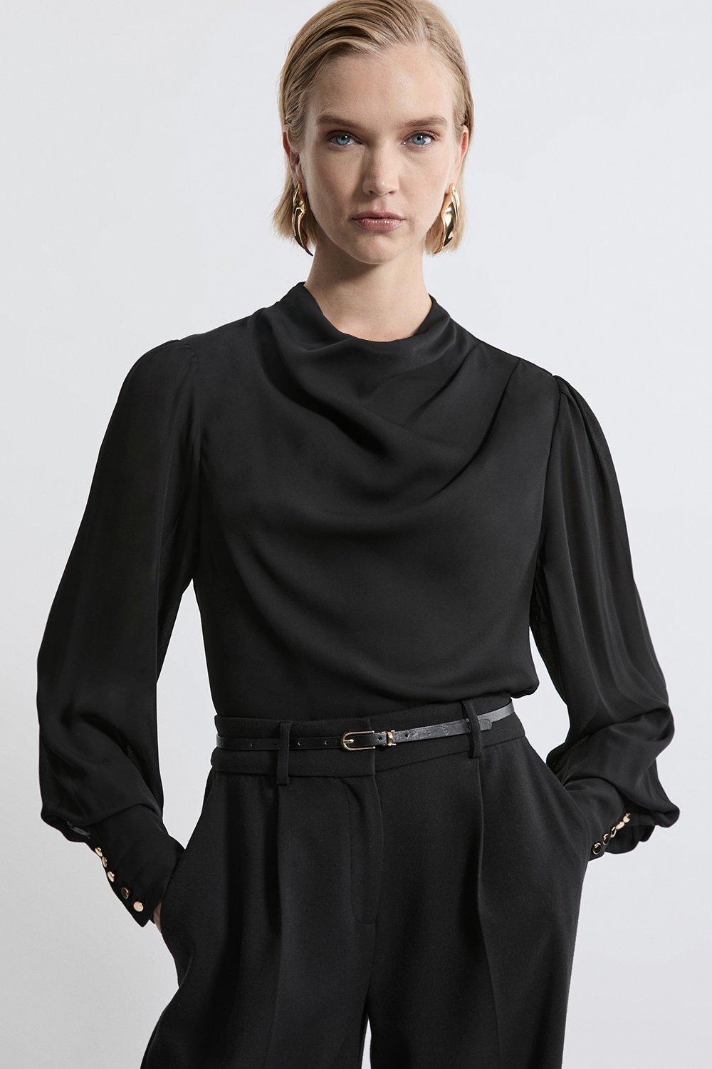 Cutwork Beaded Embroidered Woven Blouse | Karen Millen