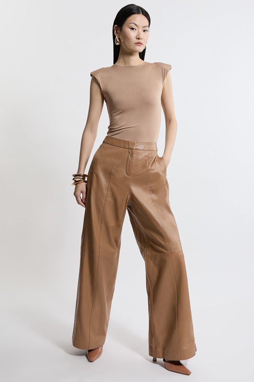 Tailored Wool Blend Wide Leg Pants | Karen Millen