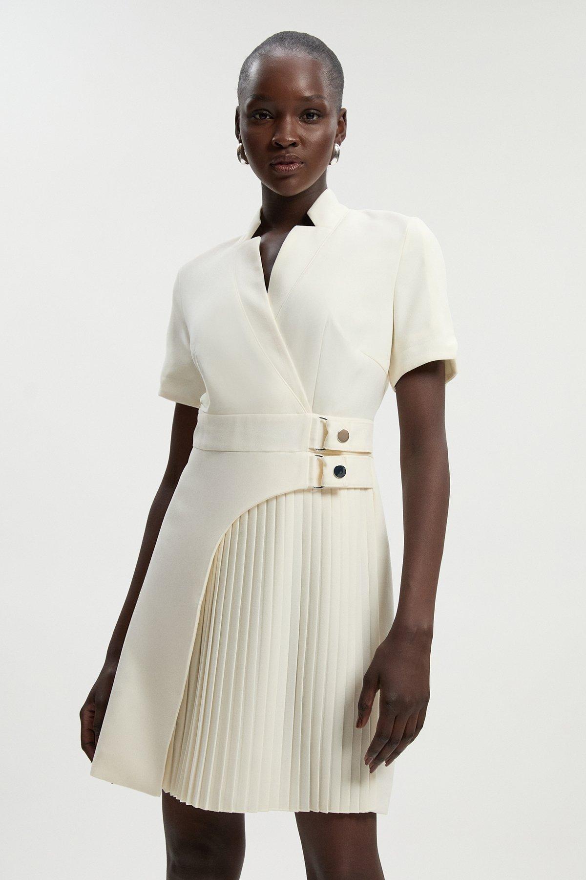 ★Karen Millen★ビスコースリネン ポケットディテールショート bkk17897_black_xl?pdp.template
