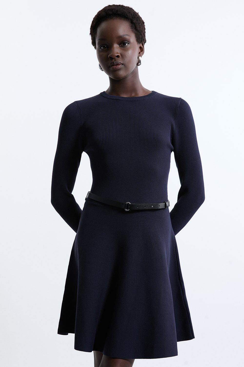 Sheer Cape Knit And Full Skirt Sheer Maxi Dress | Karen Millen