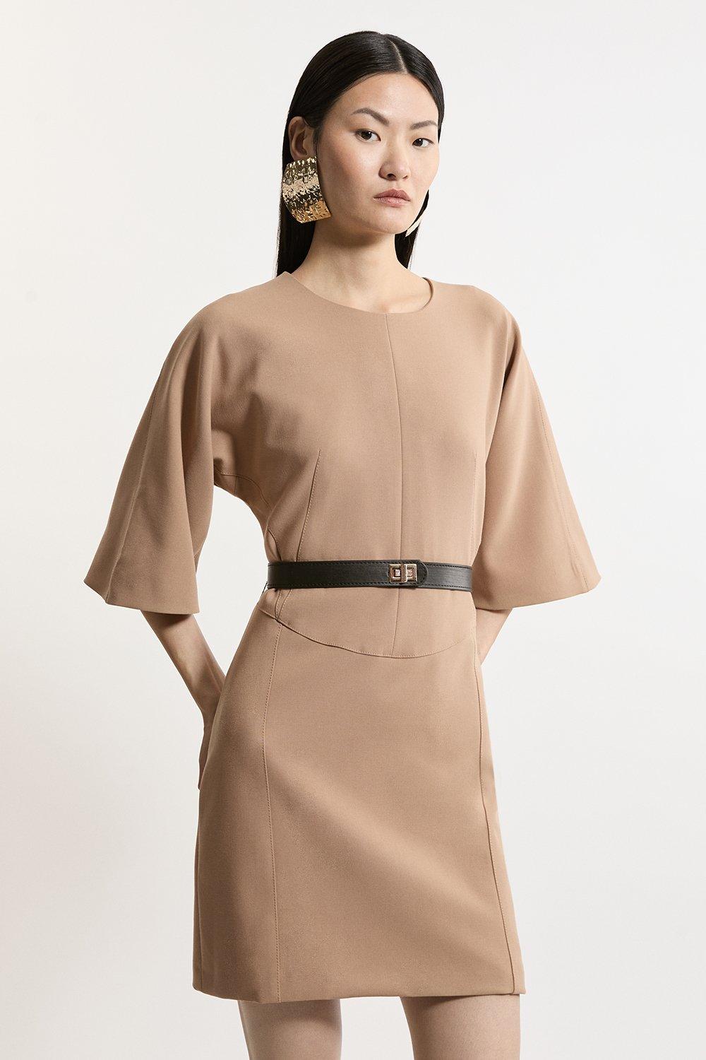 Jacquard Tailored Mini Dress | Karen Millen
