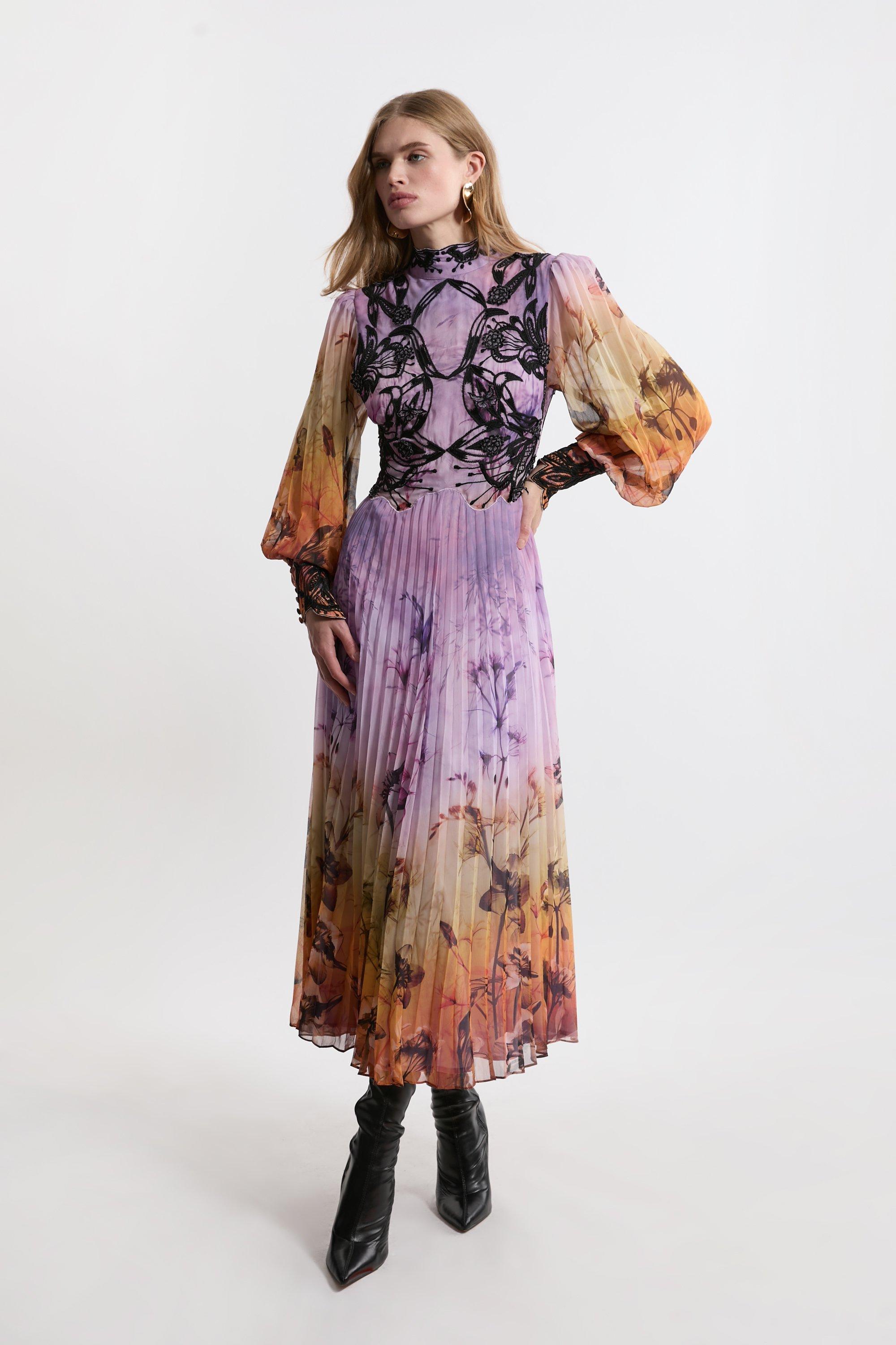 Petite Floral Jacquard Corseted Woven Maxi Dress | Karen Millen Petite Floral Jacquard Corseted Woven Maxi Dress | Karen Millen