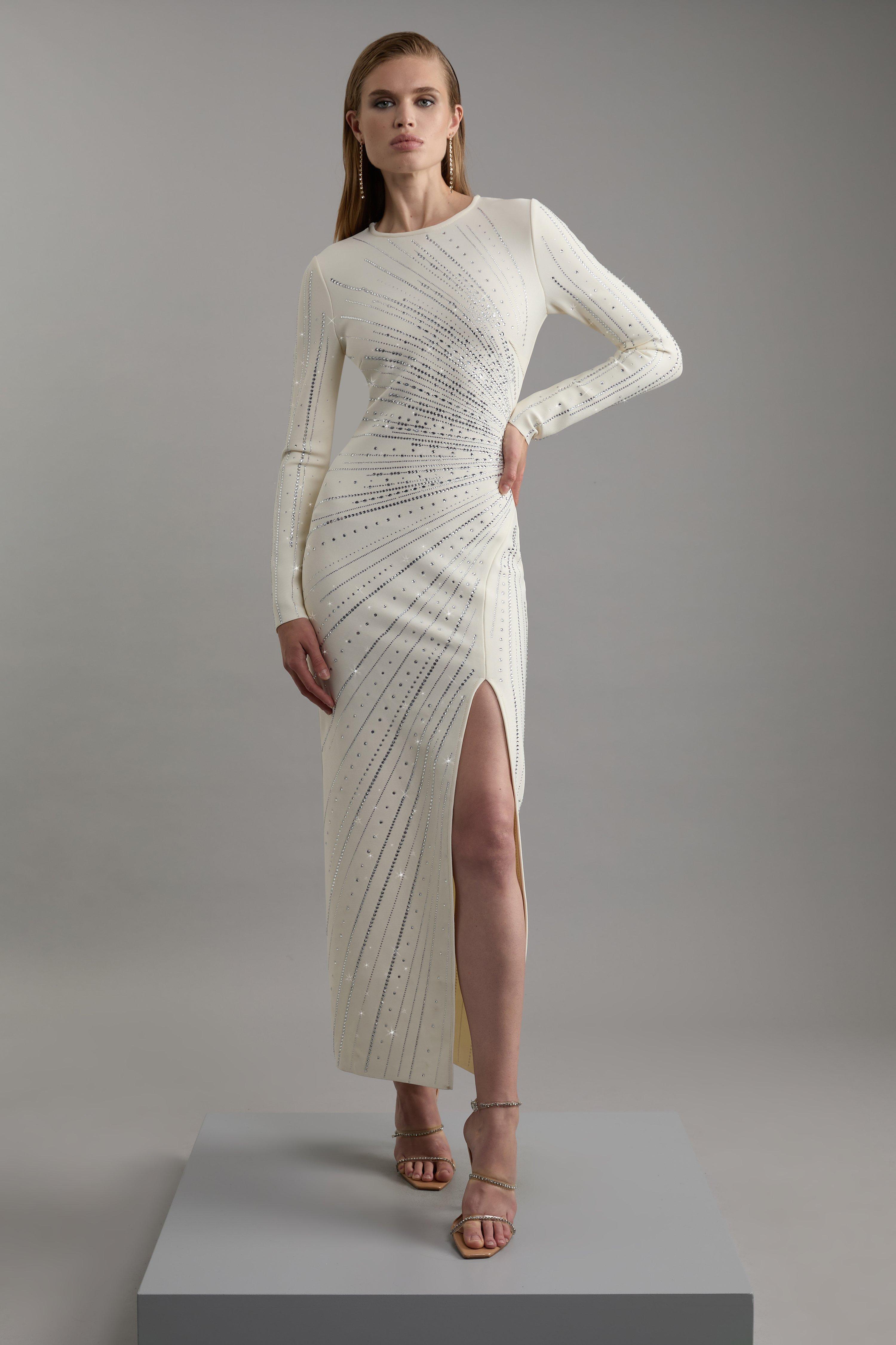 ◆KAREN MILLEN◆バンデージニット ブレザースタイルミニドレス Karen Millen】バンデージ ブレザースタイル ニットドレス