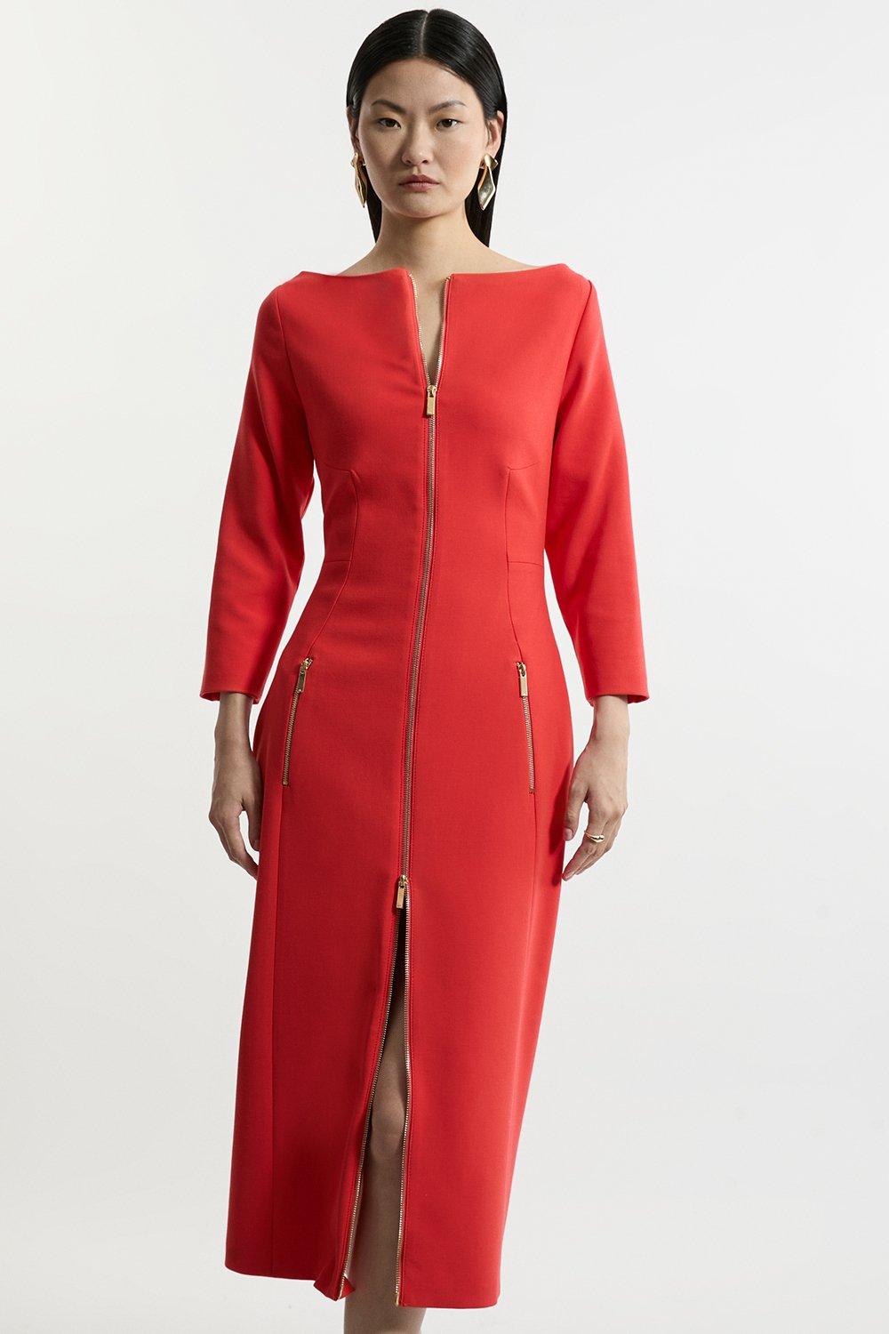 行列のできるレビュー商品、集めました。高評価アイテム Shoulder One Satin Viscose Petite Draped Karen | Dress Midi スーツ・フォーマル・ドレス