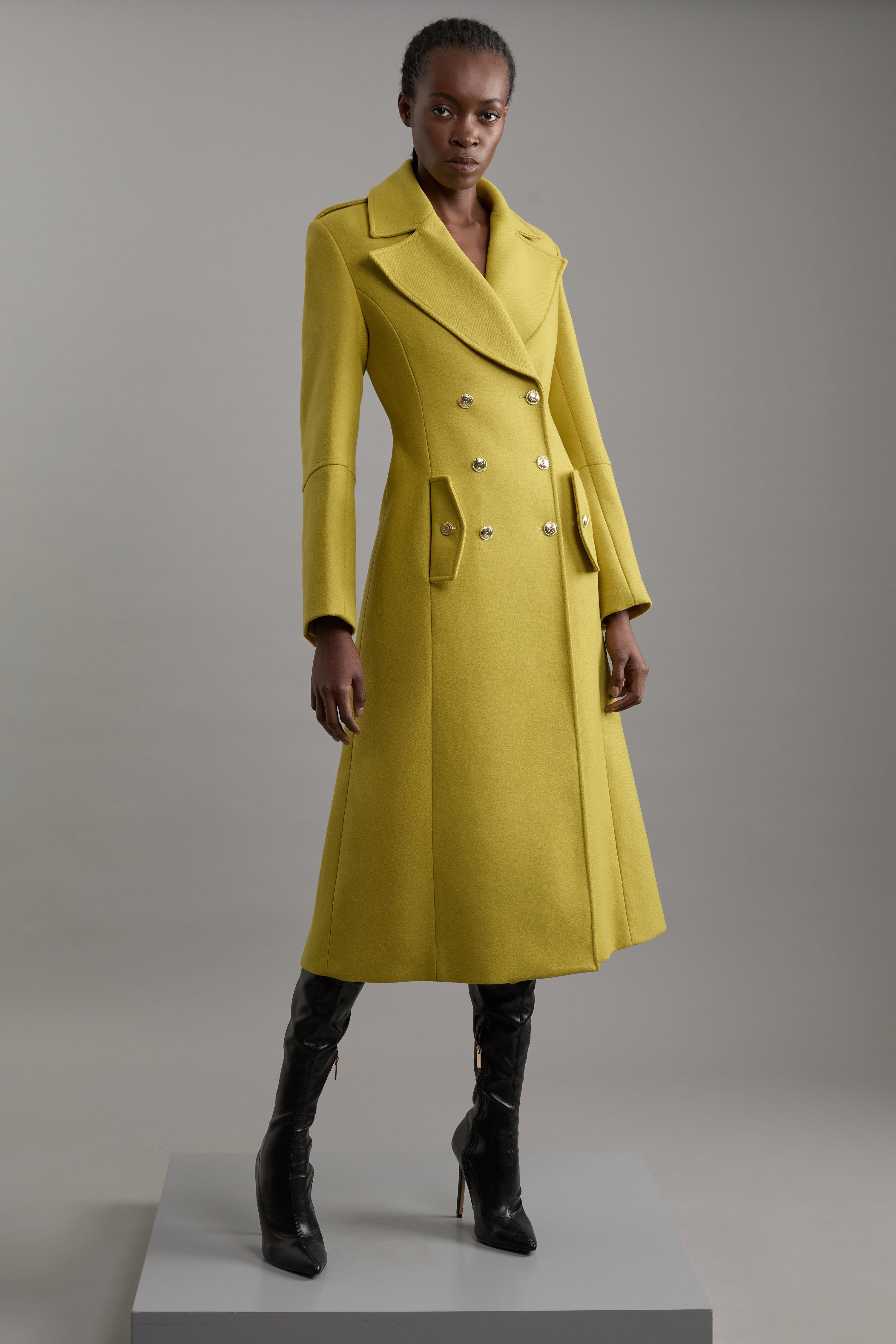 Vintage Inspired Swing Coat, Black Wool Coat, Wool Coat