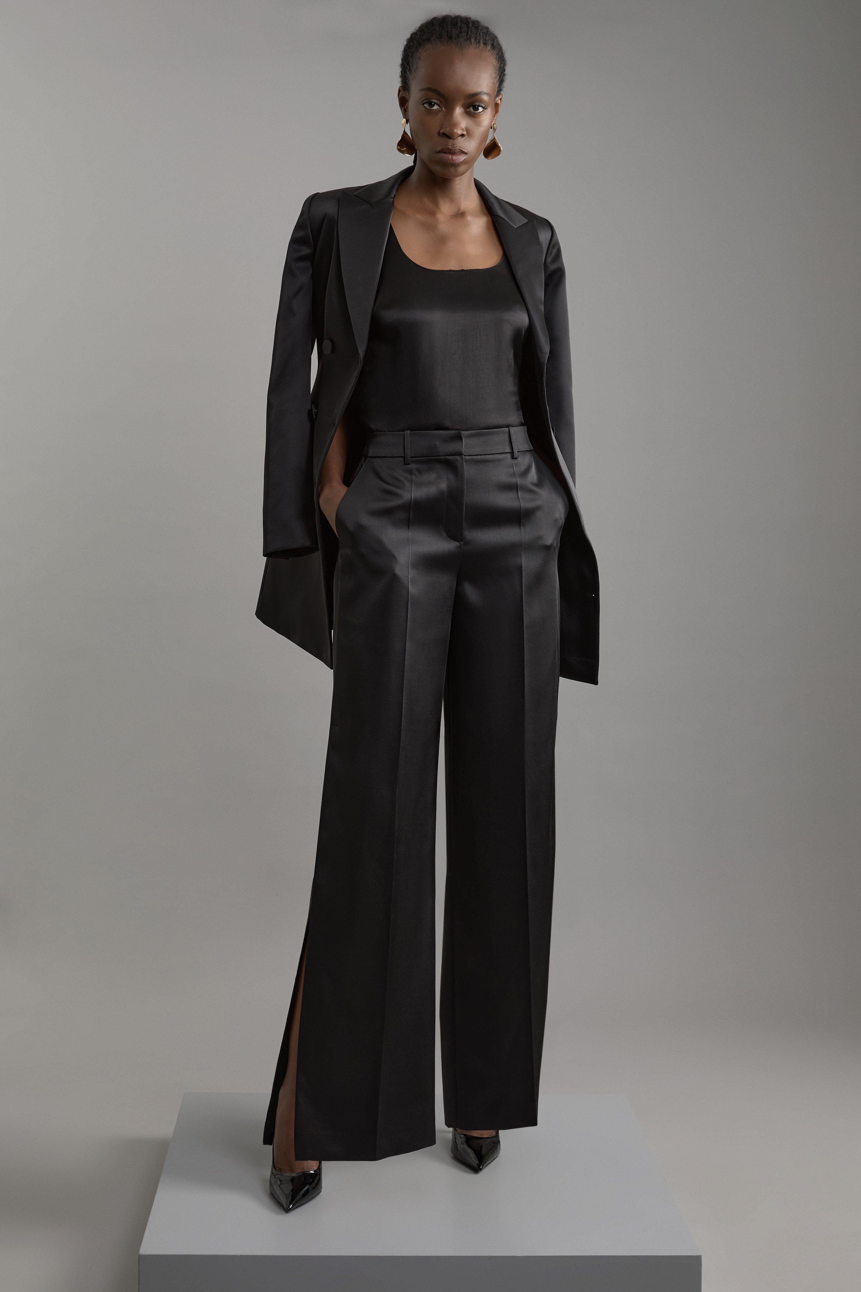 Soft Tailored Super Wide Leg Pants | Karen Millen Soft Tailored Super Wide Leg Pants | Karen Millen