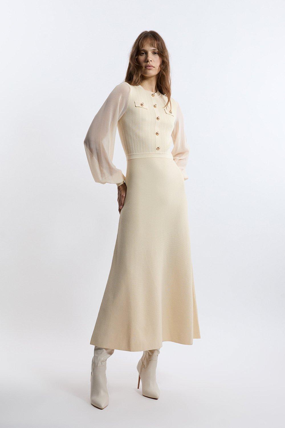 Figure Form Bandage Knit Embellished One Shoulder Midaxi Figure Form Bandage Knit Embellished One Shoulder Midaxi