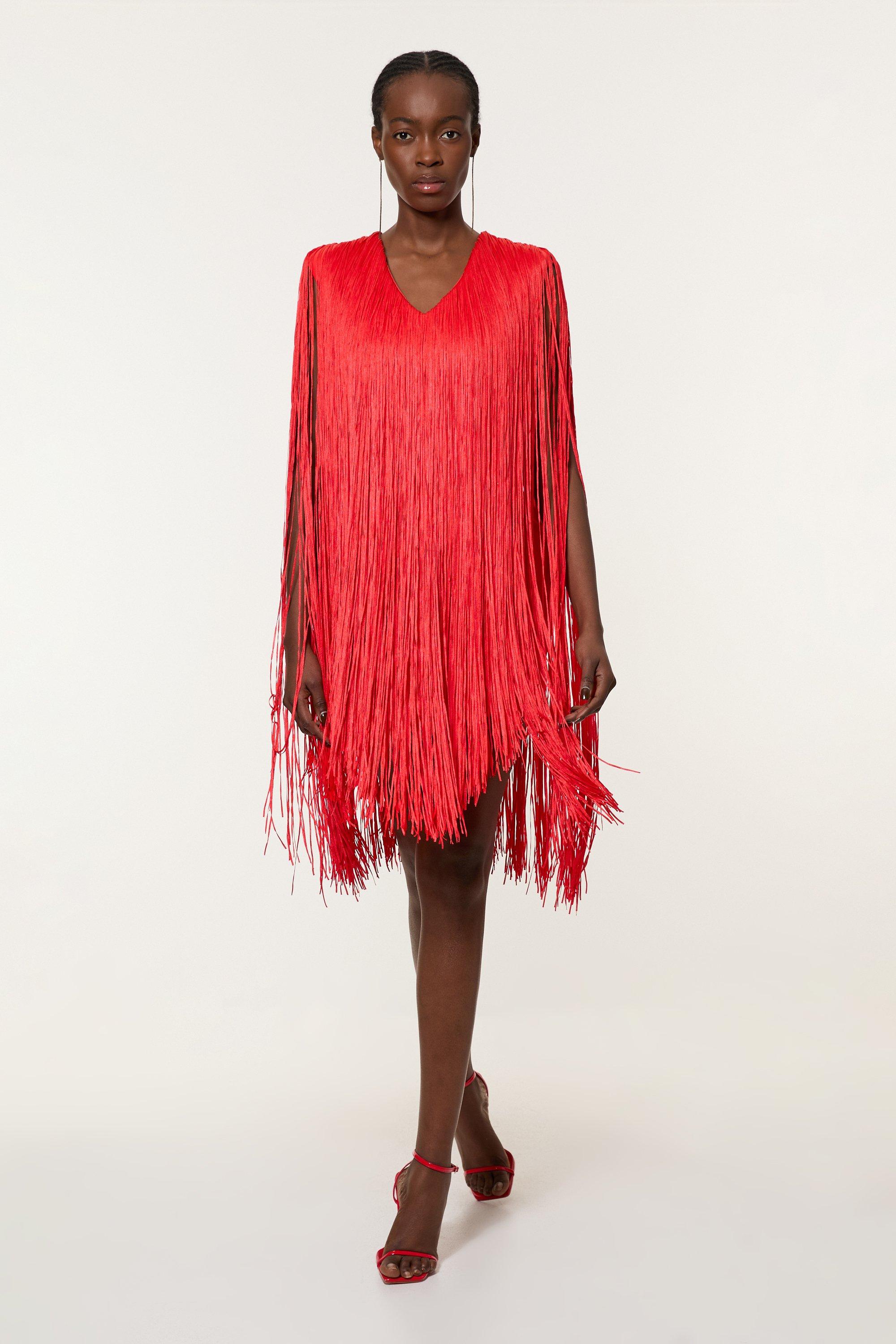 ☆Karen Millen☆英国発！ Textured スパンコール DRESS Vネック Textured Sequin Sleeveless Midi Dress | Karen Millen