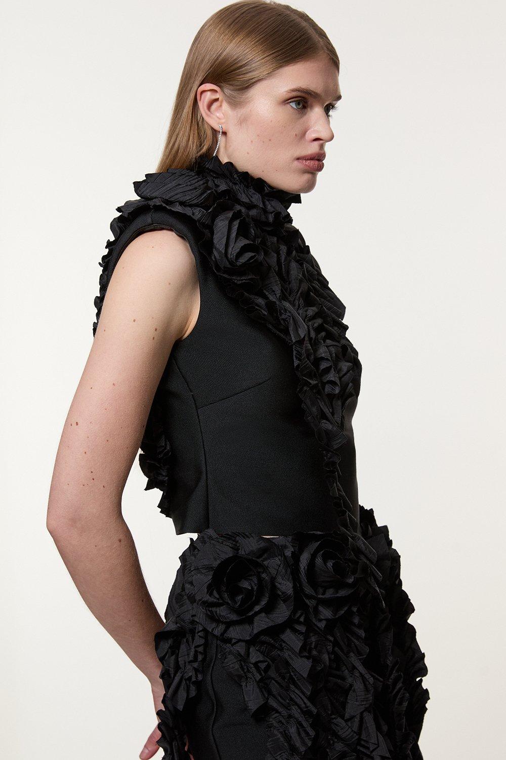 試着のみ KAYLE WOOL CASHMERE PEPLUM BLOUSE トップス