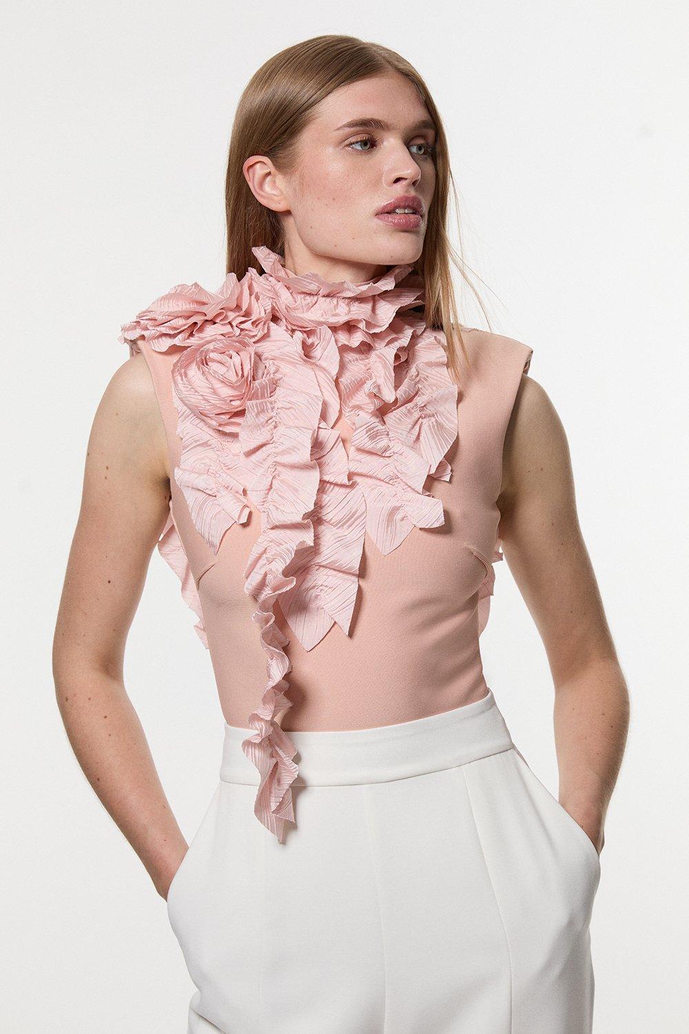KAREN MILLEN 長袖 ニット ペンシルドレス Vネック アルパカ Vネック ラインニット（ニット/セーター）｜JENNE（ジェンヌ）の