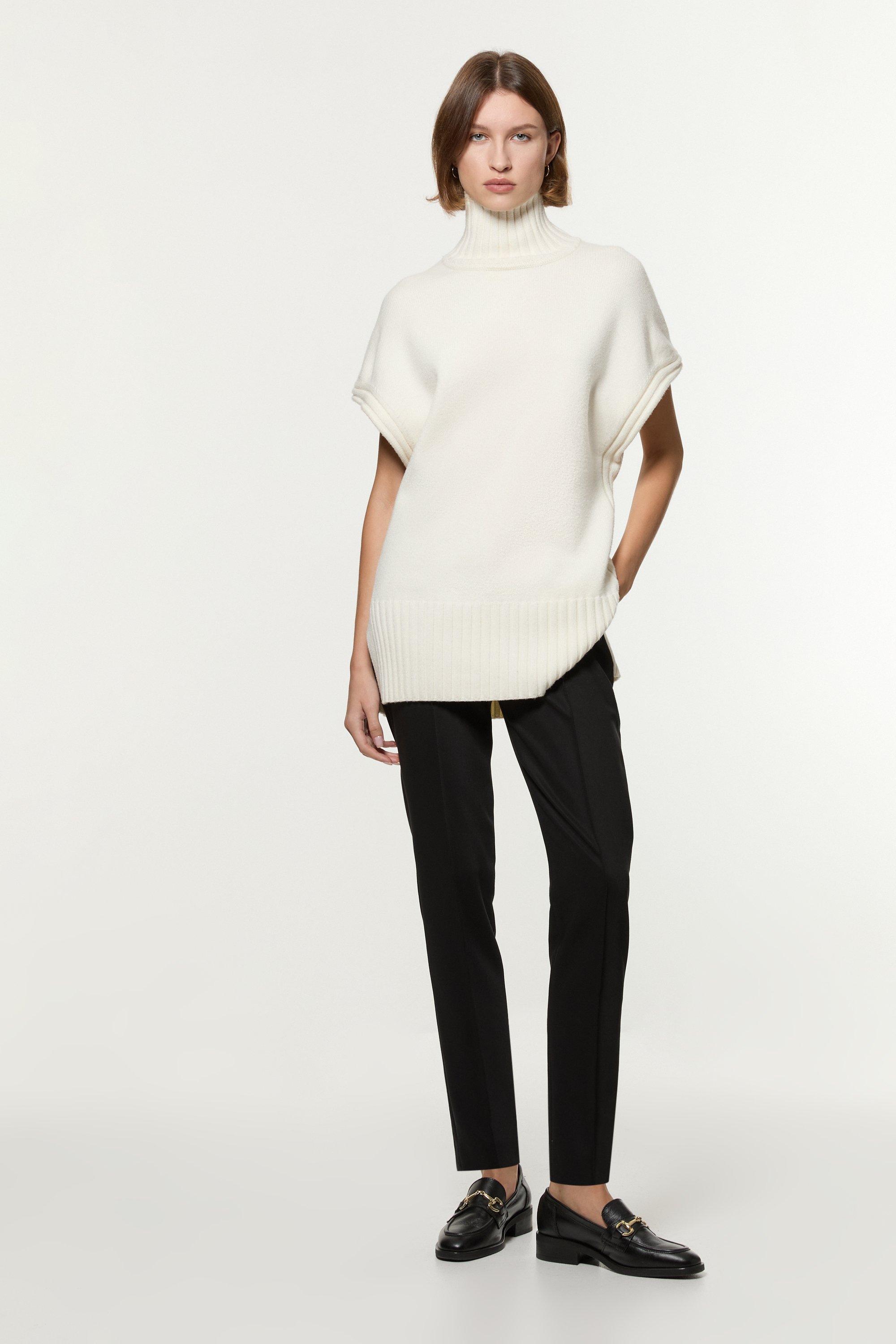 Compact Stretch High Waist Buckle Pants | Karen Millen